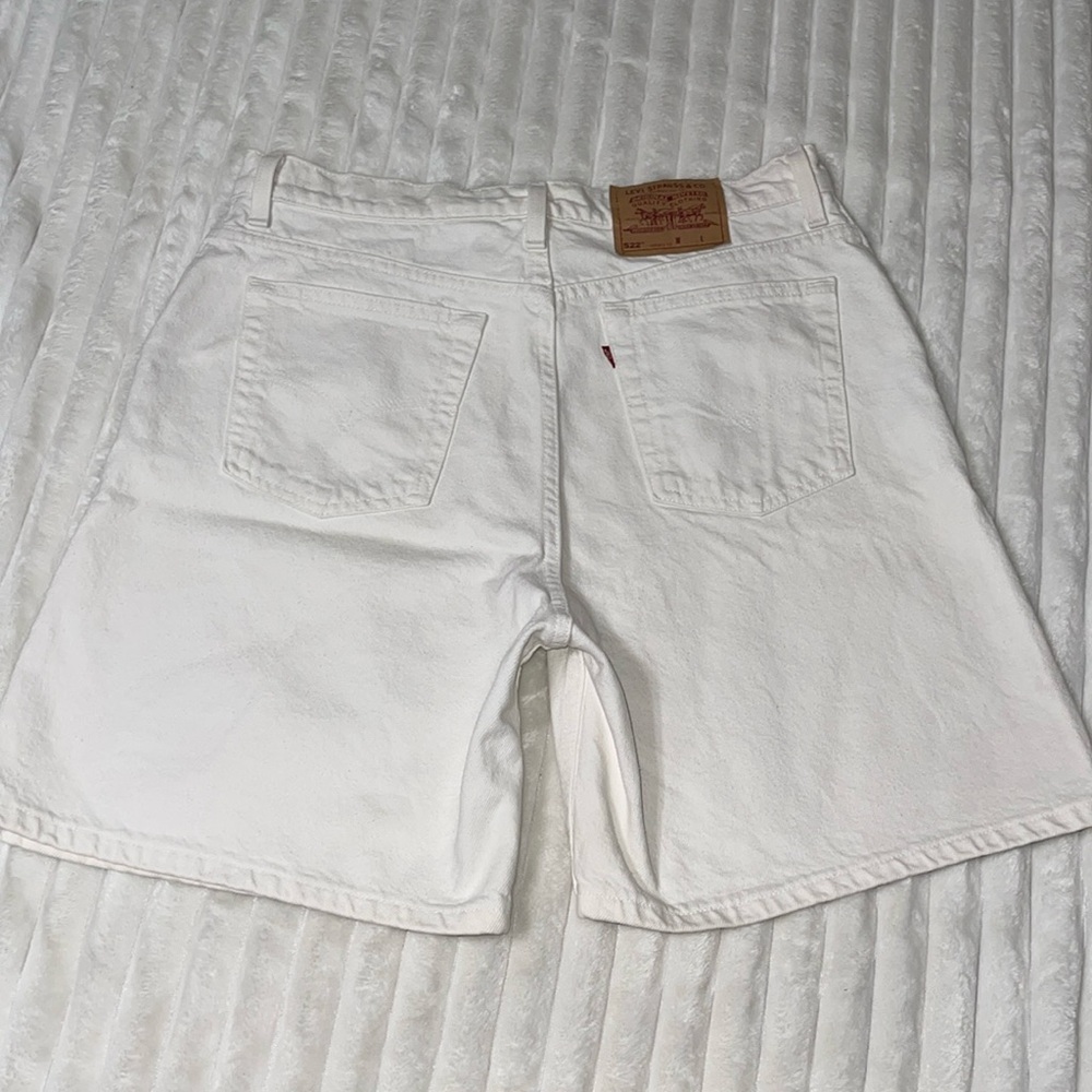 Levis 522 Vintage White Short | Size 16